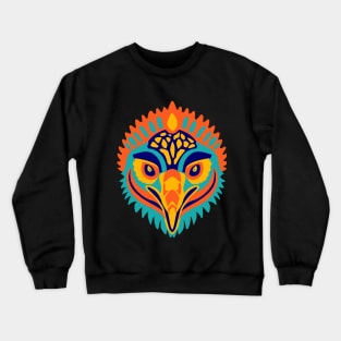 bird artistic face Crewneck Sweatshirt